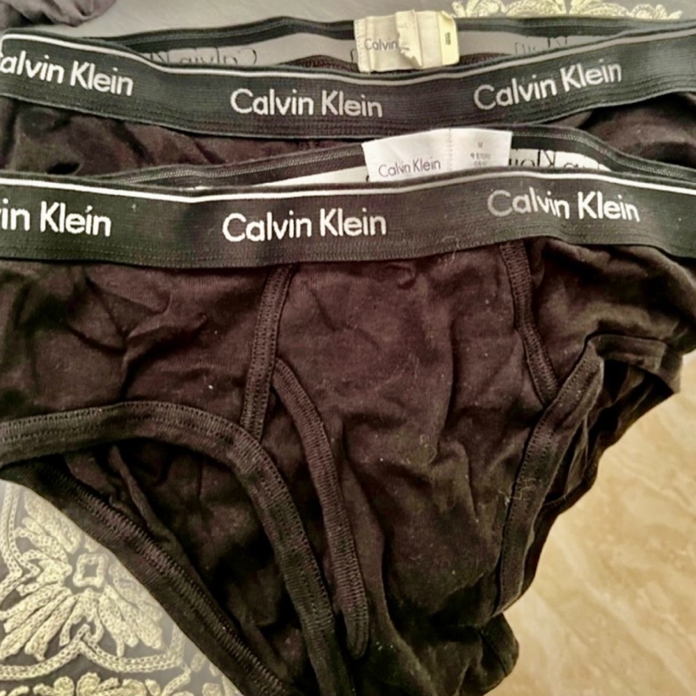 Lot 2 of my vintage Calvin Klein briefs. Size Medium. Color -Black